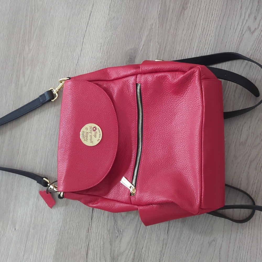 Valentina red backpack NWOT